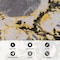 World Rug Gallery Contemporary Abstract Circles Non Shedding Soft Area Rug 2' x 7' Yellow 389YELLOW2x7 - alternate 7